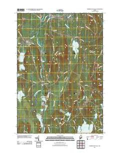 Farmington Falls Maine Historical topographic map, 1:24000 scale, 7.5 X 7.5 Minute, Year 2011