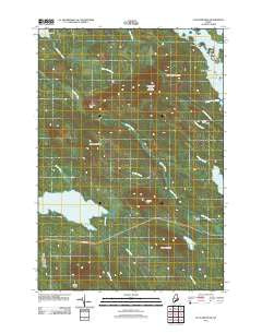 Fletcher Peak Maine Historical topographic map, 1:24000 scale, 7.5 X 7.5 Minute, Year 2011