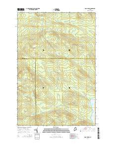 Fool Brook Maine Current topographic map, 1:24000 scale, 7.5 X 7.5 Minute, Year 2014