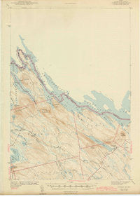 Forest Maine Historical topographic map, 1:62500 scale, 15 X 15 Minute, Year 1942