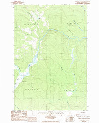 Forks of Machias Maine Historical topographic map, 1:24000 scale, 7.5 X 7.5 Minute, Year 1986