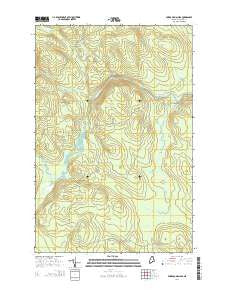Forks of Machias Maine Current topographic map, 1:24000 scale, 7.5 X 7.5 Minute, Year 2014