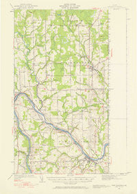 Fort Fairfield Maine Historical topographic map, 1:62500 scale, 15 X 15 Minute, Year 1951