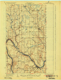 Fort Fairfield Maine Historical topographic map, 1:62500 scale, 15 X 15 Minute, Year 1933
