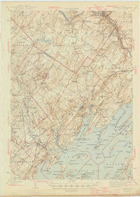 Freeport Maine Historical topographic map, 1:62500 scale, 15 X 15 Minute, Year 1944