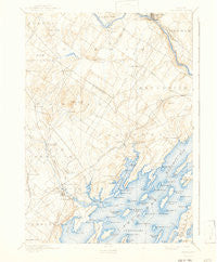 Freeport Maine Historical topographic map, 1:62500 scale, 15 X 15 Minute, Year 1892