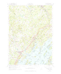 Freeport Maine Historical topographic map, 1:62500 scale, 15 X 15 Minute, Year 1957