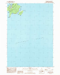 Frenchboro Maine Historical topographic map, 1:24000 scale, 7.5 X 7.5 Minute, Year 1983