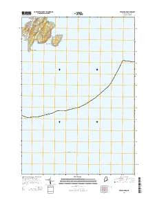 Frenchboro Maine Current topographic map, 1:24000 scale, 7.5 X 7.5 Minute, Year 2014