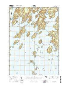 Friendship Maine Current topographic map, 1:24000 scale, 7.5 X 7.5 Minute, Year 2014