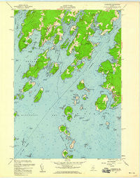 Friendship Maine Historical topographic map, 1:24000 scale, 7.5 X 7.5 Minute, Year 1955