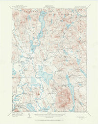 Fryeburg Maine Historical topographic map, 1:62500 scale, 15 X 15 Minute, Year 1909