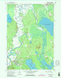 Fryeburg Maine Historical topographic map, 1:24000 scale, 7.5 X 7.5 Minute, Year 1963