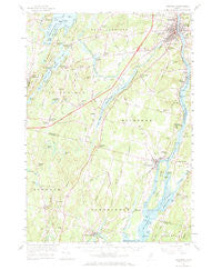 Gardiner Maine Historical topographic map, 1:62500 scale, 15 X 15 Minute, Year 1957