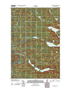 Gardner Pond Maine Historical topographic map, 1:24000 scale, 7.5 X 7.5 Minute, Year 2011