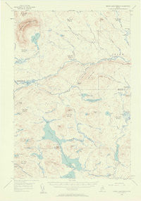 Grand Lake Seboeis Maine Historical topographic map, 1:62500 scale, 15 X 15 Minute, Year 1954