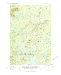 Grand Lake Seboeis Maine Historical topographic map, 1:62500 scale, 15 X 15 Minute, Year 1954