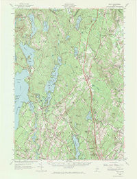 Gray Maine Historical topographic map, 1:62500 scale, 15 X 15 Minute, Year 1957