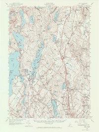 Gray Maine Historical topographic map, 1:62500 scale, 15 X 15 Minute, Year 1957