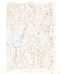 Gray Maine Historical topographic map, 1:62500 scale, 15 X 15 Minute, Year 1898