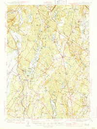 Gray Maine Historical topographic map, 1:62500 scale, 15 X 15 Minute, Year 1944