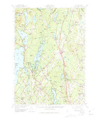 Gray Maine Historical topographic map, 1:62500 scale, 15 X 15 Minute, Year 1957