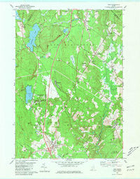 Gray Maine Historical topographic map, 1:24000 scale, 7.5 X 7.5 Minute, Year 1980
