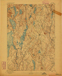 Gray Maine Historical topographic map, 1:62500 scale, 15 X 15 Minute, Year 1894