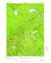 Great Pond Maine Historical topographic map, 1:62500 scale, 15 X 15 Minute, Year 1957