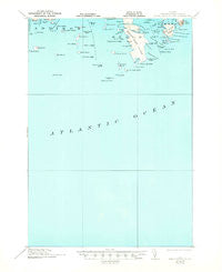 Great Wass Island Maine Historical topographic map, 1:62500 scale, 15 X 15 Minute, Year 1921