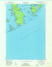 Great Wass Island Maine Historical topographic map, 1:24000 scale, 7.5 X 7.5 Minute, Year 1950
