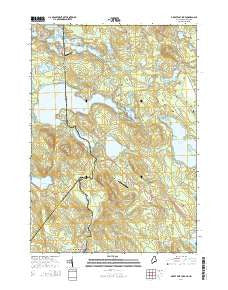 Great East Lake Maine Current topographic map, 1:24000 scale, 7.5 X 7.5 Minute, Year 2014