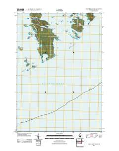 Great Wass Island Maine Historical topographic map, 1:24000 scale, 7.5 X 7.5 Minute, Year 2011