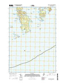 Great Wass Island Maine Current topographic map, 1:24000 scale, 7.5 X 7.5 Minute, Year 2014