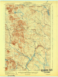 Greenlaw Maine Historical topographic map, 1:62500 scale, 15 X 15 Minute, Year 1933