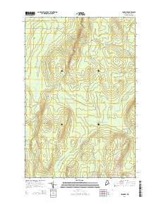 Hanford Maine Current topographic map, 1:24000 scale, 7.5 X 7.5 Minute, Year 2014