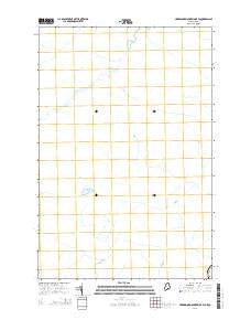 Hardwood Mountain OE W Maine Current topographic map, 1:24000 scale, 7.5 X 7.5 Minute, Year 2014