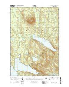 Harrington Lake Maine Current topographic map, 1:24000 scale, 7.5 X 7.5 Minute, Year 2014