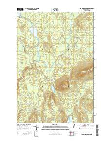 Hay Brook Mountain Maine Current topographic map, 1:24000 scale, 7.5 X 7.5 Minute, Year 2014