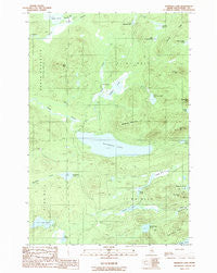Haymock Lake Maine Historical topographic map, 1:24000 scale, 7.5 X 7.5 Minute, Year 1989