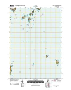Hewett Island Maine Historical topographic map, 1:24000 scale, 7.5 X 7.5 Minute, Year 2011