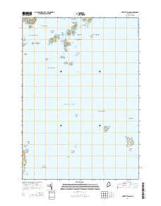 Hewett Island Maine Current topographic map, 1:24000 scale, 7.5 X 7.5 Minute, Year 2014
