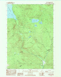 Houghton Maine Historical topographic map, 1:24000 scale, 7.5 X 7.5 Minute, Year 1984