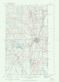 Houlton Maine Historical topographic map, 1:62500 scale, 15 X 15 Minute, Year 1951