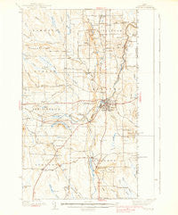 Houlton Maine Historical topographic map, 1:62500 scale, 15 X 15 Minute, Year 1938
