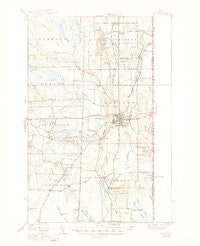 Houlton Maine Historical topographic map, 1:62500 scale, 15 X 15 Minute, Year 1938
