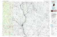 Houlton Maine Historical topographic map, 1:100000 scale, 30 X 60 Minute, Year 1993