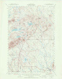 Island Falls Maine Historical topographic map, 1:62500 scale, 15 X 15 Minute, Year 1940