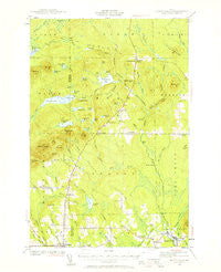 Island Falls Maine Historical topographic map, 1:62500 scale, 15 X 15 Minute, Year 1940