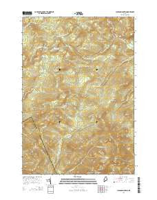 Jackson Mountain Maine Current topographic map, 1:24000 scale, 7.5 X 7.5 Minute, Year 2014